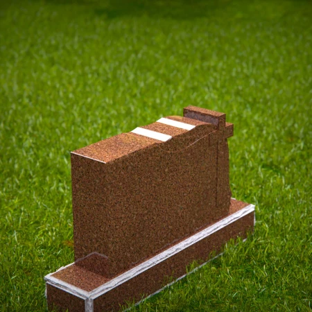 Remembrance tombstones engraved with peace and honor