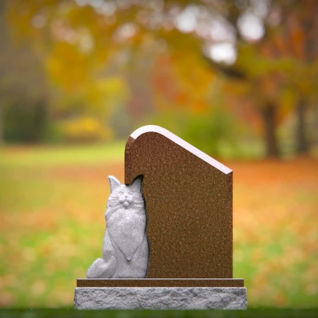 memorial tribute carved into monument with quiet angle for tombstones