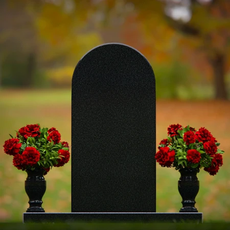 Elegant headstones with arched design symbolizing timeless memory.