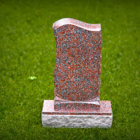 elegant headstone expressing harmony through curved form for headstones