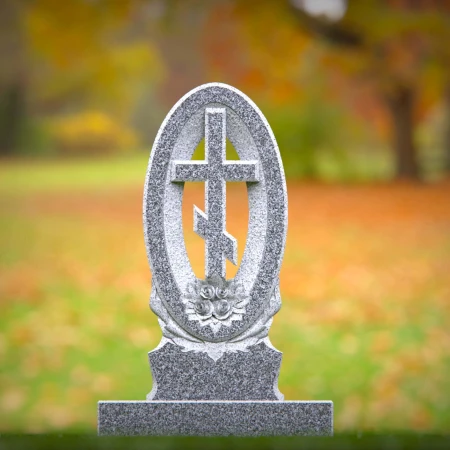 engraved Orthodox monument reflecting faith and peace for grave markers