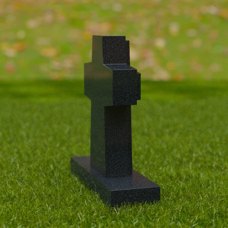 1688 - Classic Cross-Shaped Memorial Headstone – A Symbol of Faith and Remembrance