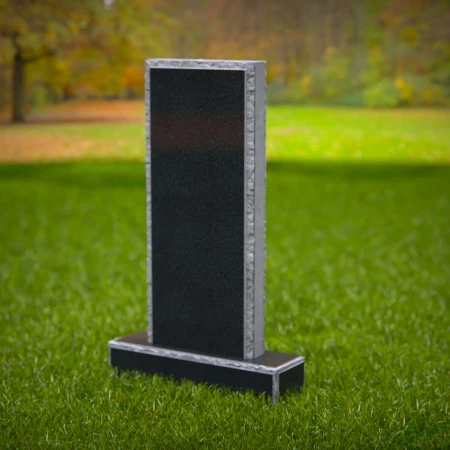 1873 - Modern Minimalist Headstone on Grass Lawn