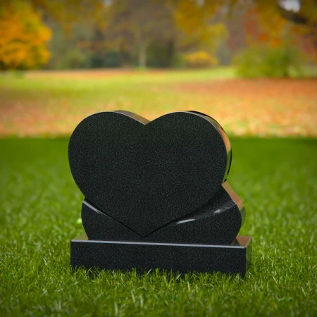 1935 - Monumento de Doble Corazón con Diseño Superpuesto para un Amor Eterno