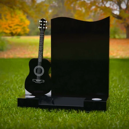 1929 - Gitarren-Themen-Gedenkstätte mit Wellenhöhen-Design für Musikliebhaber