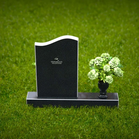 Graceful curved headstones designed with elegant contours and timeless tribute.