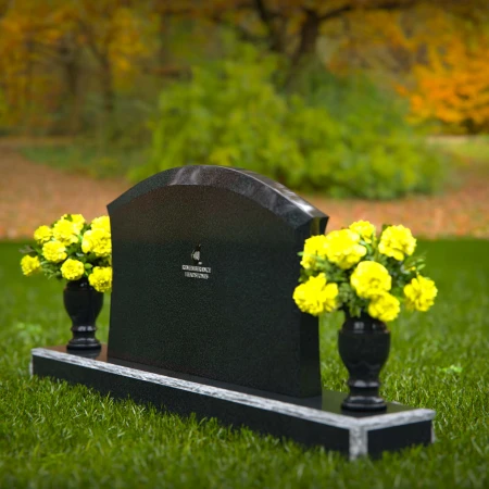 1309 - Arched Granite Headstone