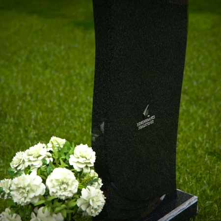 Elegant granite headstones featuring a wave motif design for timeless memorials.