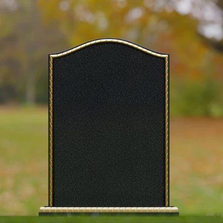1700 - Lápida Conmemorativa Clásica con Detalles Elegantes en el Borde