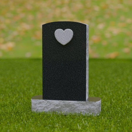 1684 - Eleganter Gedenkstein mit Herzsymbol - Eine Hommage an die ewige Liebe