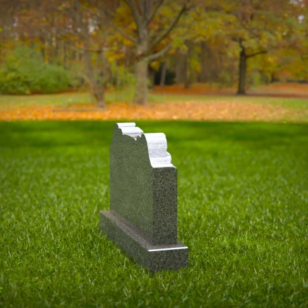 Soothing tombstones showing comfort in angelic symmetry