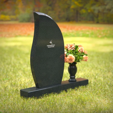 Graceful headstones with timeless curves honoring beloved memories.