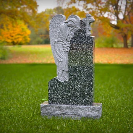 Sculptural detail brings soul and spirit to angel-themed headstone prices