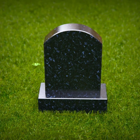 1773 - Polished Upright Headstone with Rounded Arch