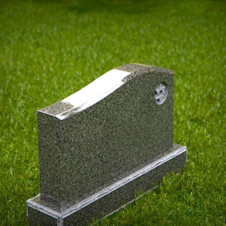 Crossed-shield memorials designed to express eternal love