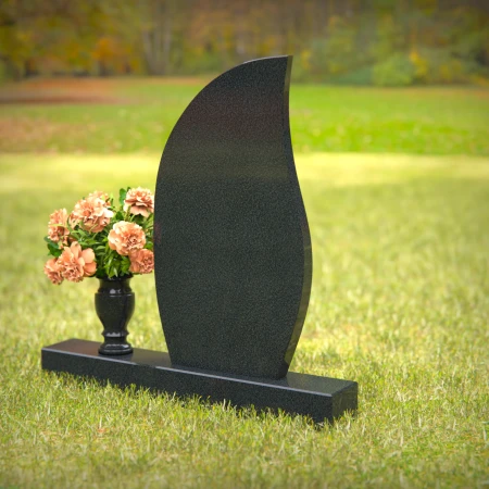 Graceful headstones with timeless curves honoring beloved memories.