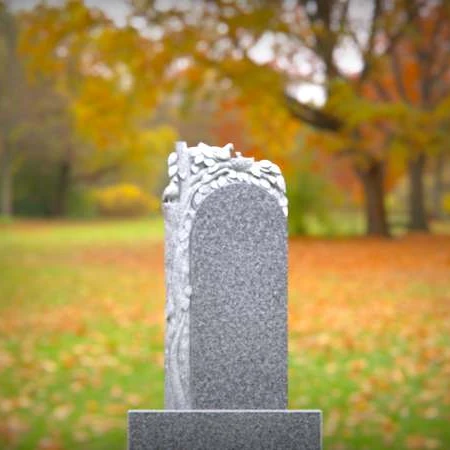 Organic shapes carved with intention express memory in headstone prices