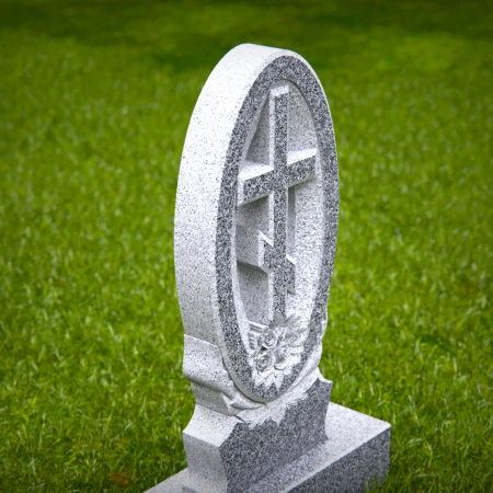 engraved Orthodox monument reflecting faith and peace for grave markers