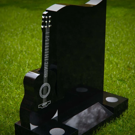 1929 - Gitarren-Themen-Gedenkstätte mit Wellenhöhen-Design für Musikliebhaber