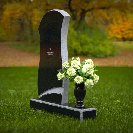 Modern curved headstones with elegant design for graceful memorials.