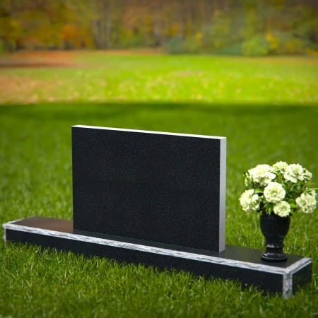 Modern rectangular granite headstones crafted for lasting tribute.