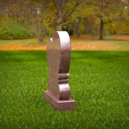 dual heart headstone etched with timeless emotional depth for memorials