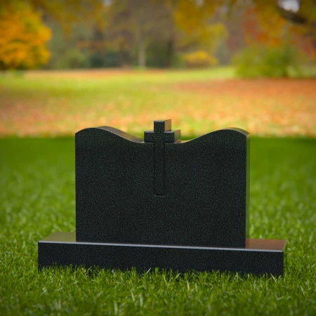 Traditional tombstones elevated with symmetry and spiritual storytelling