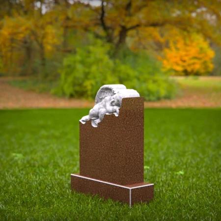 Calm sleep child memorials shaped with angelic kindness