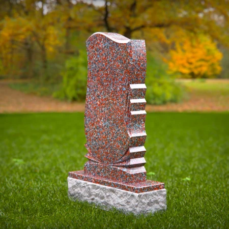 elegant headstone expressing harmony through curved form for headstones