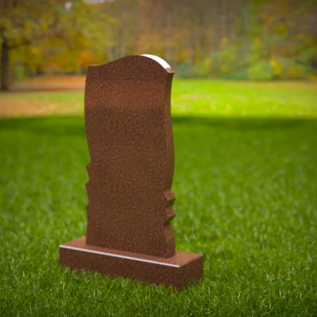 headstone featuring elegant contour for spiritual tribute for grave markers