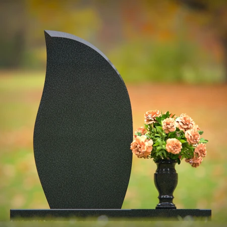 Graceful headstones with timeless curves honoring beloved memories.