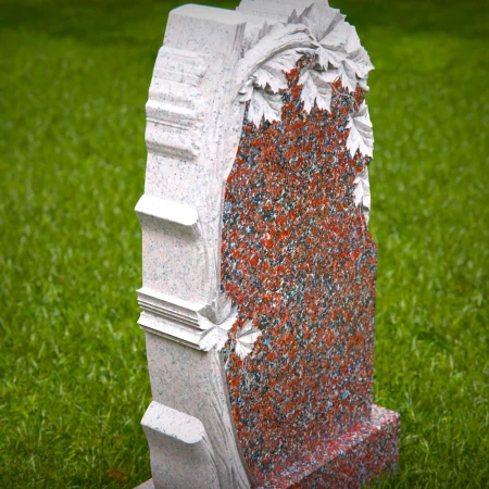 Leafy elegance meets sculptural depth in these headstone prices