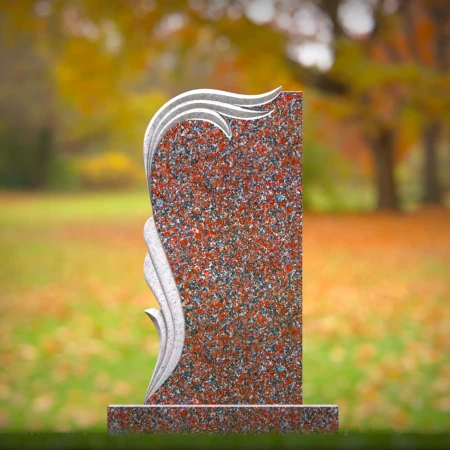 sleek memorial with engraved lines of calm remembrance for headstones