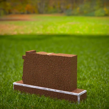 Remembrance tombstones engraved with peace and honor
