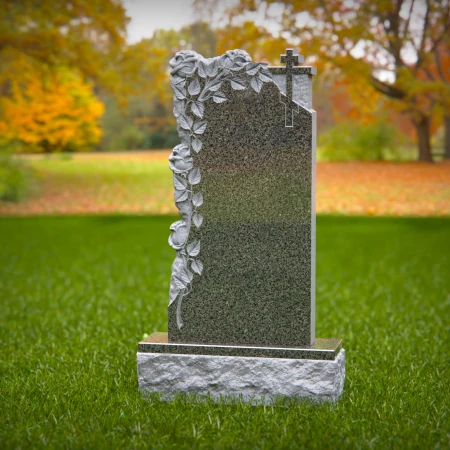 Each piece shaped by floral beauty and spiritual reverence in headstones
