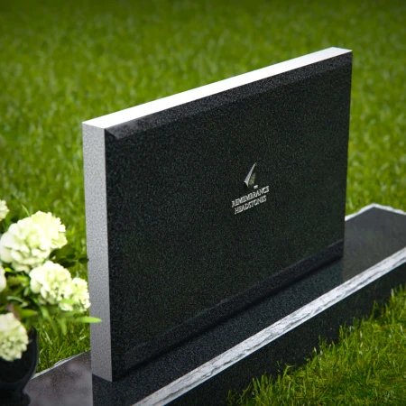 Modern rectangular granite headstones crafted for lasting tribute.