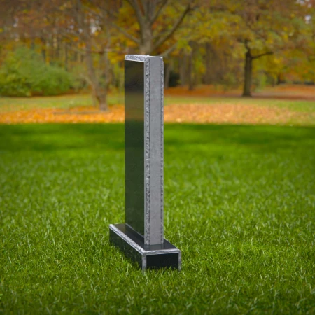 1873 - Modern Minimalist Headstone on Grass Lawn
