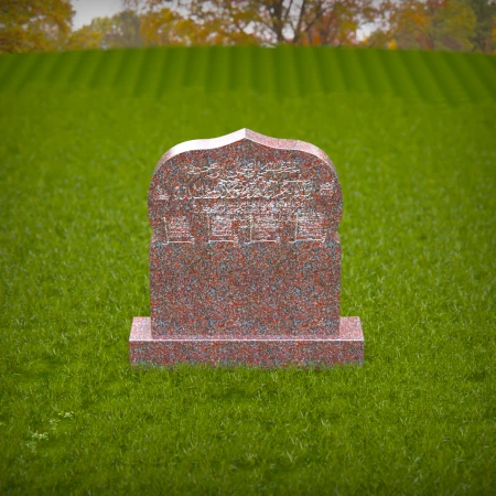 Evocative grave markers with poised structure and grace