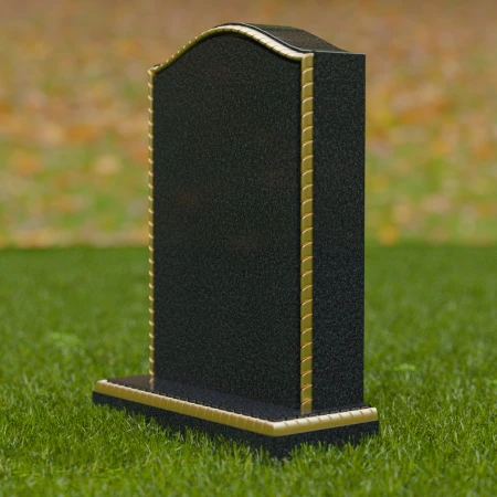 1700 - Lápida Conmemorativa Clásica con Detalles Elegantes en el Borde