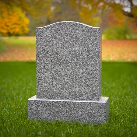 1786 - Classic Upright Headstone with Graceful Curved Top