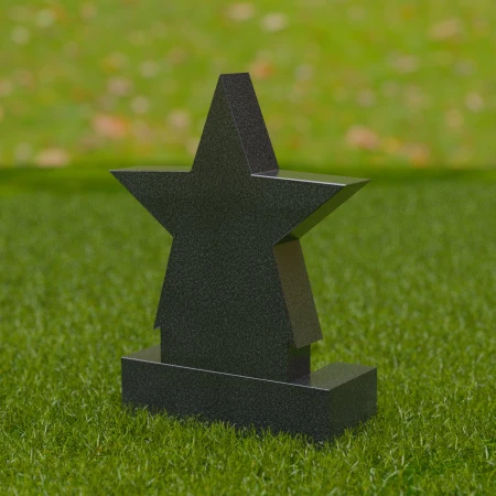 1703 - Lápida conmemorativa en forma de estrella para un tributo brillante