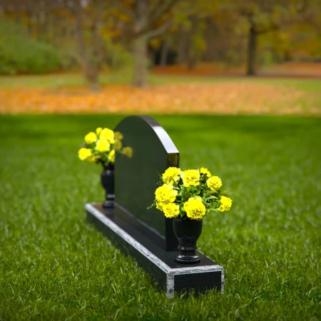1309 - Arched Granite Headstone