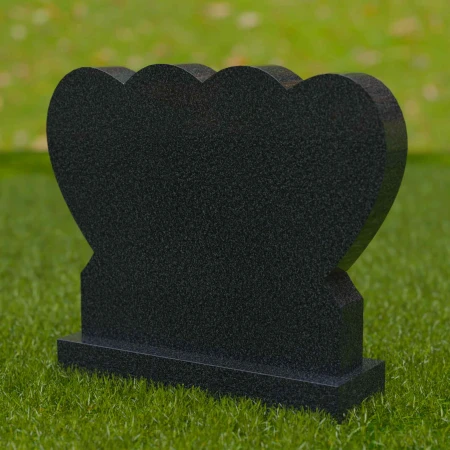 1707 - Doble Lápida Conmemorativa de Corazón para el Amor Eterno
