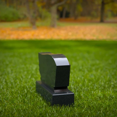 1942 - Modern Sloped Memorial Headstone – Elegant Tribute in Stone