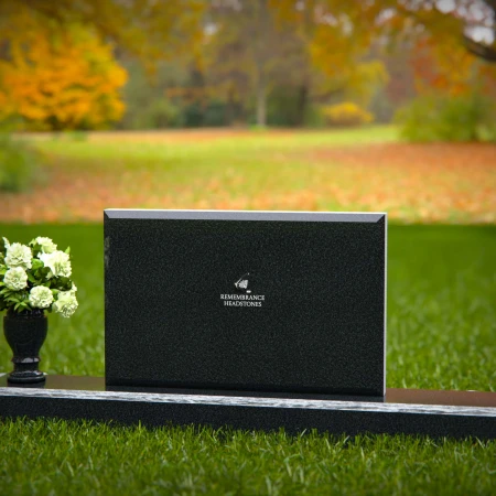 Modern rectangular granite headstones crafted for lasting tribute.
