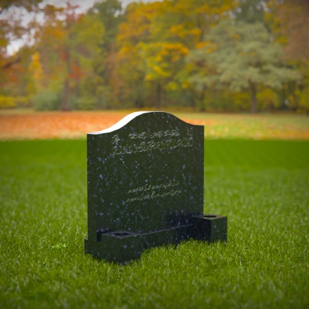 Twin-panel tombstones that honor unity and everlasting devotion