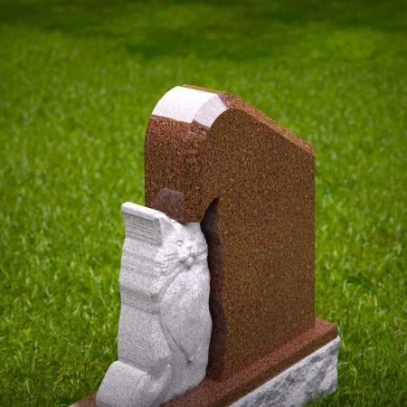 memorial tribute carved into monument with quiet angle for tombstones