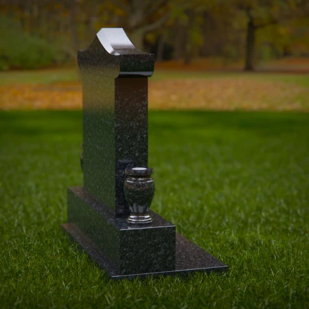 1893 - Upright Pagoda-Style Monument with Tapered Edges