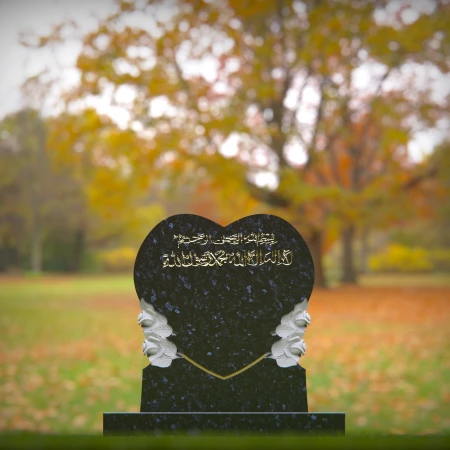 Upright tombstones with refined symmetry and spiritual weight