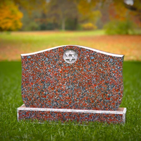 Traditional tombstones elevated with symmetry and spiritual storytelling